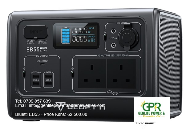 Bluetti EB55 – 700W / 537 Wh